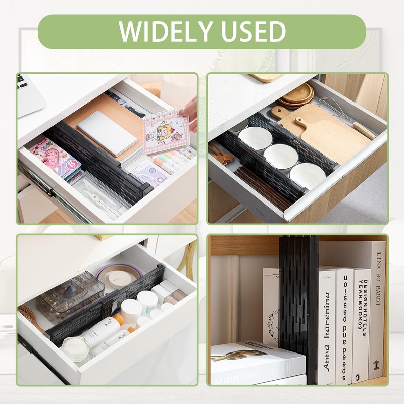 xyuayamz Adjustable Drawer Divider, Drawer Divider, Adjustable Drawer Divider for