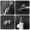 Pipe Threading Tool for Inner & Outer Threads, 2-in-1 Pipe