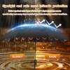 ZUOYOUZ Compact Travel Umbrella,Automatic,Lightweight,Windproof Strong,Folding Umbrella with Pattern for Rain&Sun-Men&Women