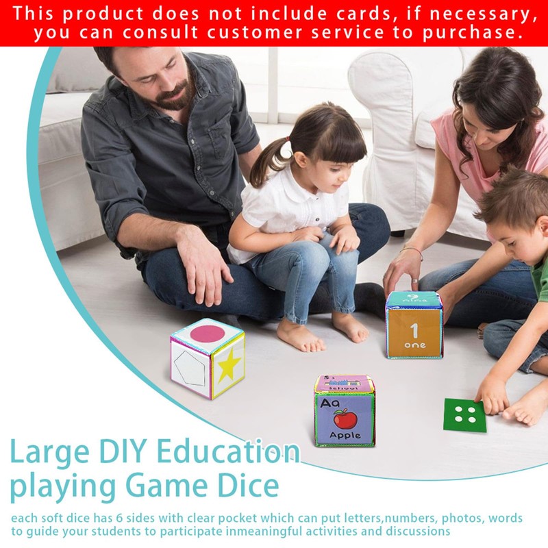 Gife Pocket Dice, DIY Education, Play Dice, Classroom, Soft Dice