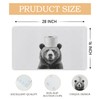 INDAJEDN Funny Bear Bathtub Mat Non Slip 15.7x27.6 Inch, Bath