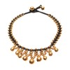Infinityee888 Anklet Bells Adjustable Brass Bell bead Rope Braided Ankle
