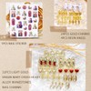 65pcs Virgin Mary Cross Gold Nail Charms 3D Heart Angel