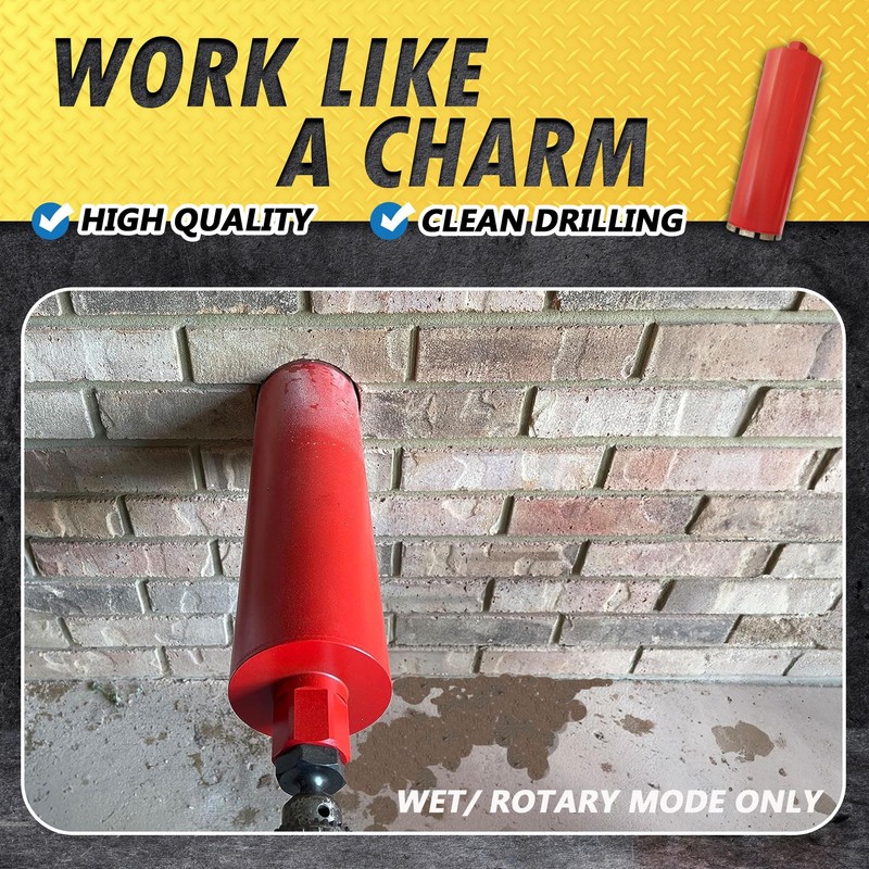 1-1/2" Wet Drill Core Bits for Concrete and Hard Masonry,
