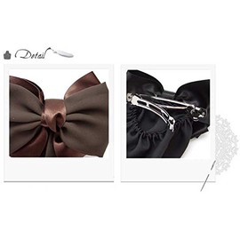 Barretta Chinois (Chignon Type) Formal Ribbon Hair Accessories Specialty Store [Little Moon] Navy Blue