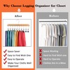 Legging Organizer for Closet Hanging, Pants Hangers with Clips Holds