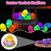 12 Pack Prefilled Easter Eggs with Glow-in-the-Dark Finger Lights –
