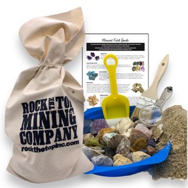 Gemstone Paydirt Geodes for Kids Break Open Science Kits for Kids Age 8-12 Shark Teeth Fossil Digging Kit for Educational Toys, Rock Collections for Mining Bucket Rock Collection