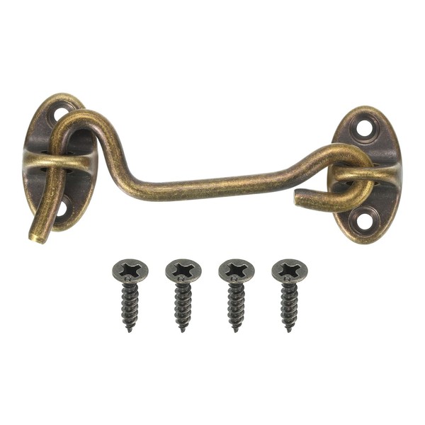 sourcing map 3" Hook and Eye Latch, Barn Door Lock
