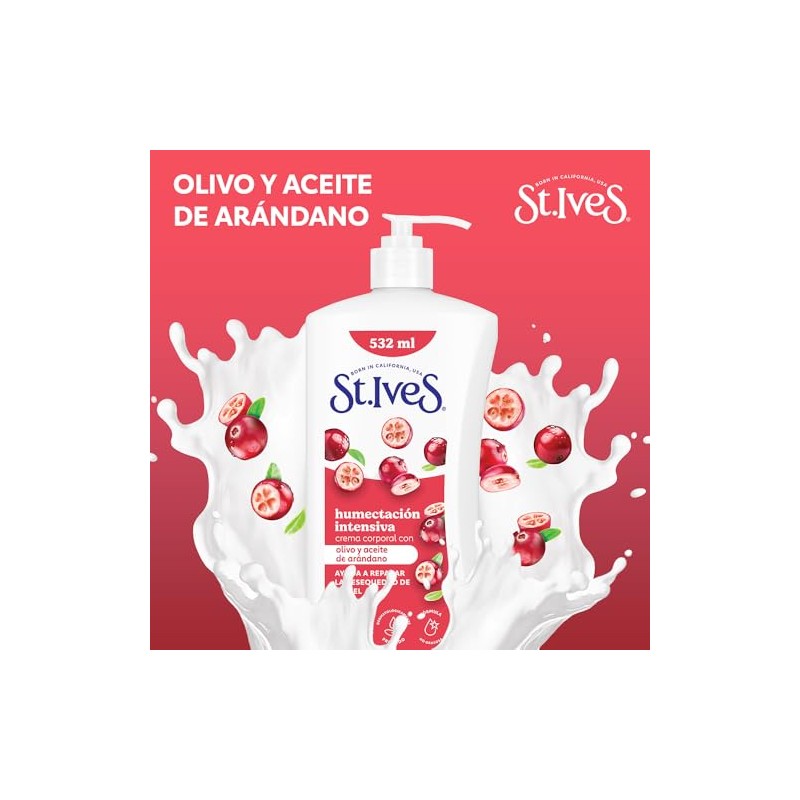 Crema Corporal ST.IVES Olivo y Aceite de Arndano 532 ml