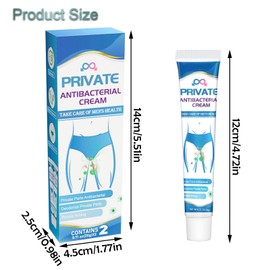 2 Stück Private Antibakterielle Creme, Juckreizcreme für den Privaten Teil des Mannes, Antimykotische Creme für Männer und Frauen zur Schnellen Linderung von Juckreiz und Desodorierung