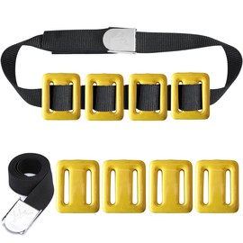 MOPHOEXII Dive Belt with Weights,Coated Lead Diving Weights for Scuba Diving Coated Dive Weights Nylon Dive Belt with Metal Quick Release Buckle for Free Diving-(1lb-3.3lb / 0.5kg-1.5kg) 4pcs