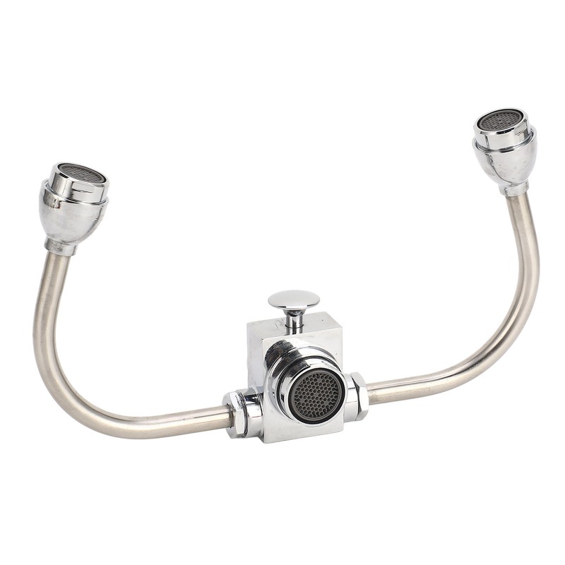 Faucet Mounted Eyewash Station Double Nozzle Emergency Eye Wash Unit
