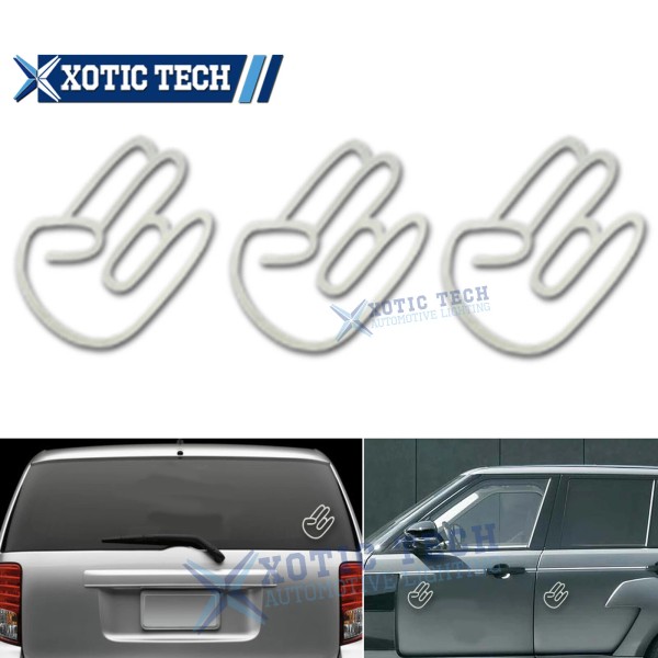 Xotic Tech 3x White 3.3" x 5.1" Durable Shocker Hand