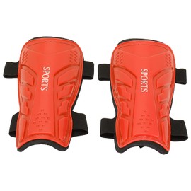 Espinilleras de Fútbol para Niños, Espinilleras Deportivas de Fútbol, ​​protectoras para Piernas, Almohadillas de Entrenamiento para Juegos de Fútbol, ​​correr, Correr, Fitness(18*9*5cm-rojo)