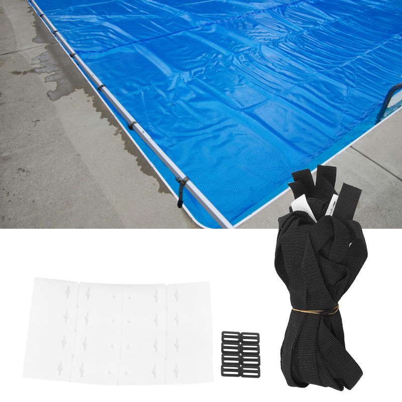 8 Sets Swimming Pool Roller Strap Solar Cover Reel Attachment