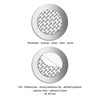 OFFORM Stainless Steel Door Sign "Shower / Bathroom" Ø 75