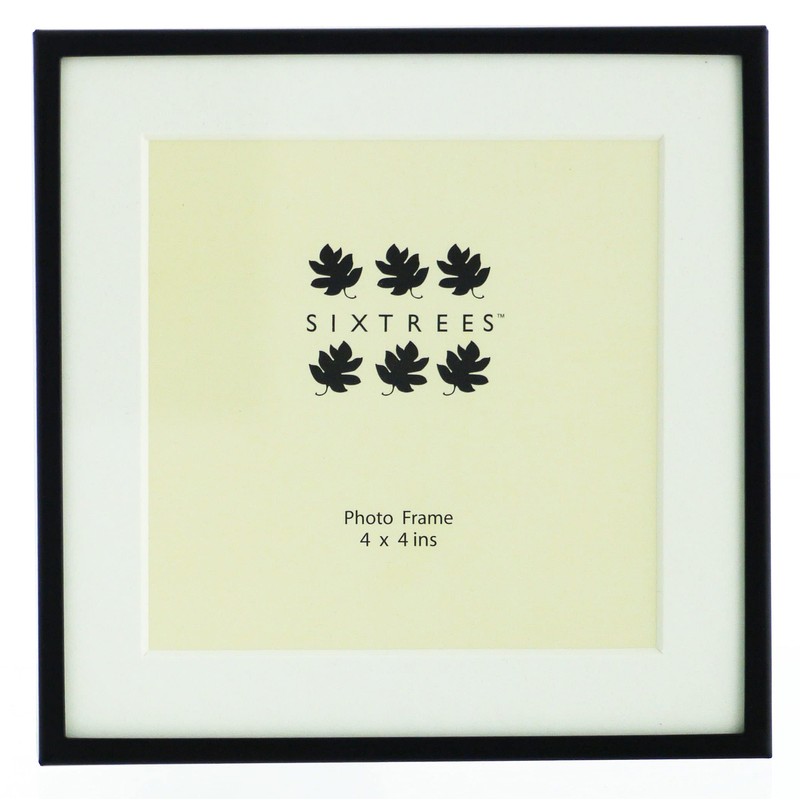 Sixtrees Park Lane 285344(MIF) Black Metal 4x4 inch Photo Frame