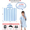 Toddler Poncho Towels with Hood, Oversized (2-4Years,22"X22") Made from 100%