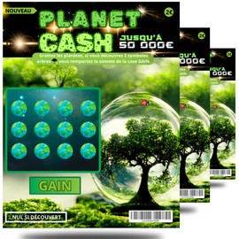 NOZHAM 3 Fake Prank Scratch Tickets for Prank – Fake Gain of €10,000 – Funny Joke and Surprise – Original Gift Idea for Christmas, Birthday, Party – Realistic and Easy to Scratch