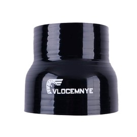 VLOCEMNYE Turbo/Intercooler/Acoplador de tubería de admisión, mangueras hidráulicas industriales de 4 capas (5,4 mm) (negro, ID 76 mm)