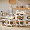 RUSPEPA Funny Burger Wrapping Paper Roll for Teens Kids Food