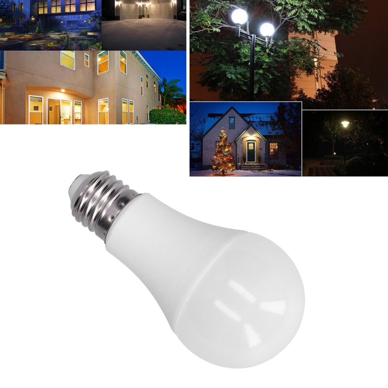 LED Induction Bulb 12W 1080LM Light Control Motion Sensor Dusk