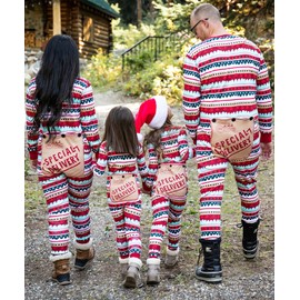 Lazy One Flapjacks, Matching Christmas Pajamas for The Dog, Baby & Kids, Teens, and Adults (Special Delivery, Large)