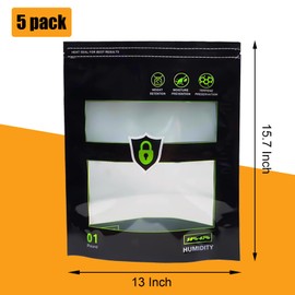 Storage Terp Bags 58%-62% RH 2-Way Humidity Control Bags for Curing & Storage (1lb-5p)