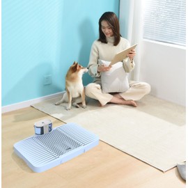 WonPad Smart Dog Potty Free from Disposable Pee Pads!Automatical Pee Sensing! Smart Pee Collecting!Environmentally Friendly！Low Carbon Emissions! (Medium Spliced ​​Version) (Medium Spliced ​​Version)