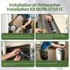 Kit de soporte de instalación de lavaplatos DD98-01051C compatible con