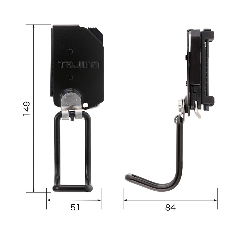 Tajima Safety System, Detachable Tool Holder, High Strength Steel, Ratchet,