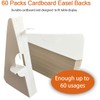 CoroRio 60 Pack 5 Inch Self Stick Cardboard Easel Backs,