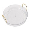 Round Storage Tray 360 Degree Rotating Waterproof Clear Desktop Organizer
