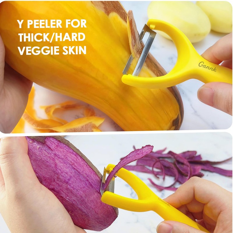 GANNK Vegetable Potato Peelers for Kitchen, Y Peeler for Apple