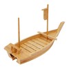 Sushi Boat Serving Tray, 31.5 Inch Large Size Bamboo Sushi