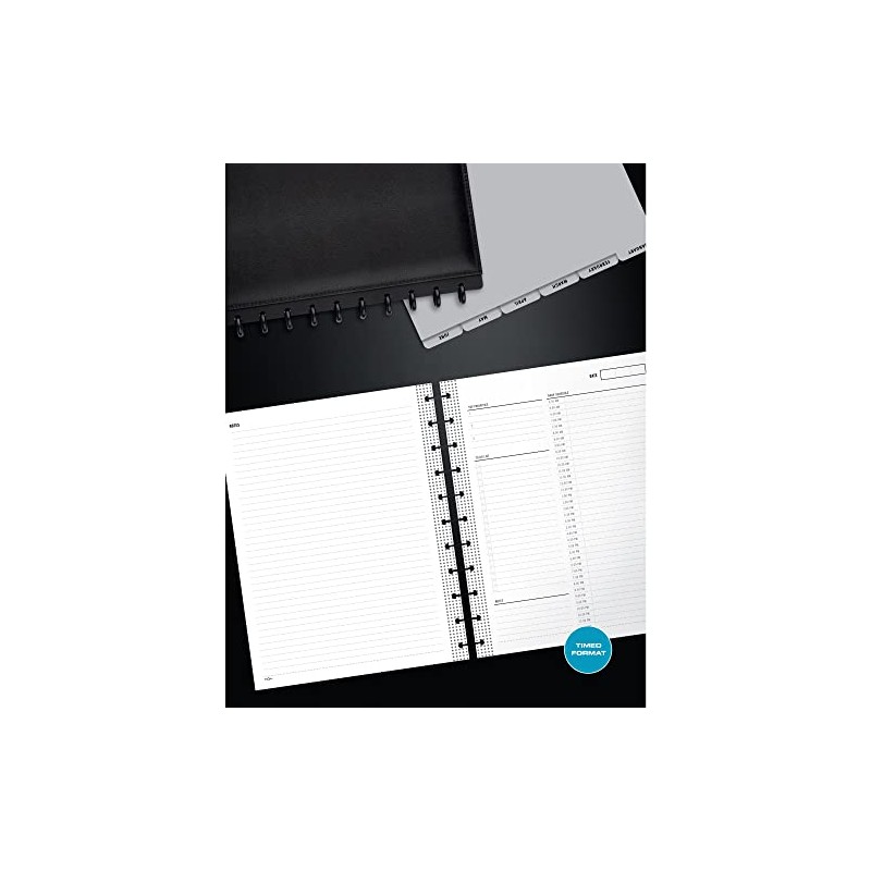 TUL® Discbound Undated Daily Refill Pages, 8-1/2" x 11", Undated,