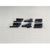 OVERLAND SPY (2pc) Gloss Black 345 Badge Emblem Chrome Trim