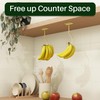 bussdis Under Cabinet Banana Hook Adhesive: Foldable Banana Hanger, Gold