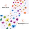 Outanaya Flower Nail Art Stickers 3D 8pcs Mixed Pattern Sticker