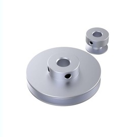 CHANCS Outer Diameter 30mm Single Groove Pulley 15mm Fixed Bore Pulley for Drilling Machine 6MM PU Round Belt