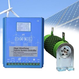 12000W Wind Solar Hybrid Charge Controller,Wind Hybrid Charge Controller,Digital Intelligent Regulator with LCD Display,for LiFePO4,AGM, Gel, Flooded and Lithium Battery 12V/24V/48V ,12000W/12V