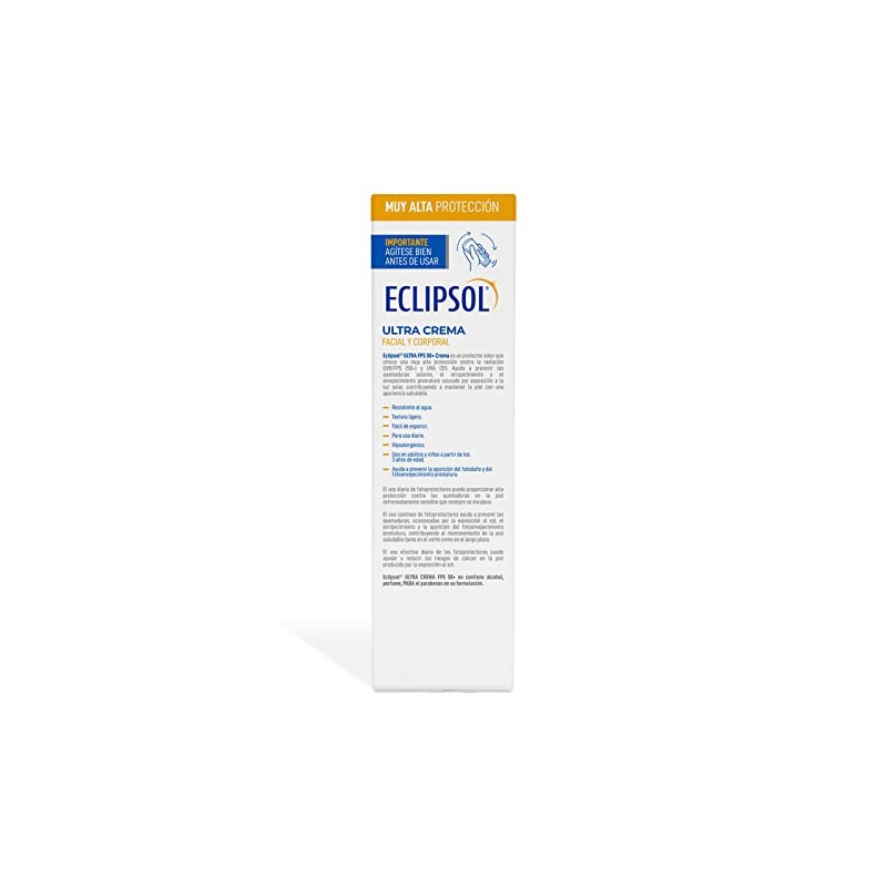 Eclipsol - Ultra Crema FPS 50+ de Bolsillo, Protector Solar,