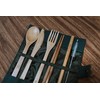 Ecowood® Juego de Cubiertos de Bambú - Incluye 7 Piezas