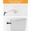Hibbent 2 Pack Universal Metal Side Mount Toilet Handle Replacement