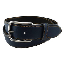 TigerTie Cowhide Leather Belt in Light Brown Buckle in Silver Can be Shortened 35 mm Wide -