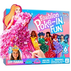 Klever Kits Poke in divertidos Kits de Arte y Manualidades para Niñas de 4 a 8 años, Vestido de Princesa, Actividades Artísticas, Kits de Manualidades DIY, Regalos de Cumpleaños para Niños de 4 5 6 7