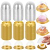 WOPPLXY 200 Pcs Clear Plastic Mini Cupcake Boxes Muffin Pod,