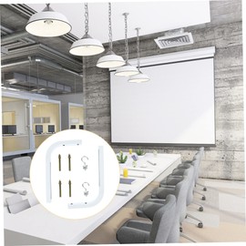 VILLFUL 2pcs Projector Screen Mount with Hooks for Easy Installation Wall Compatible with Manual and Pull Down Screens Sturdy Construction with Coating