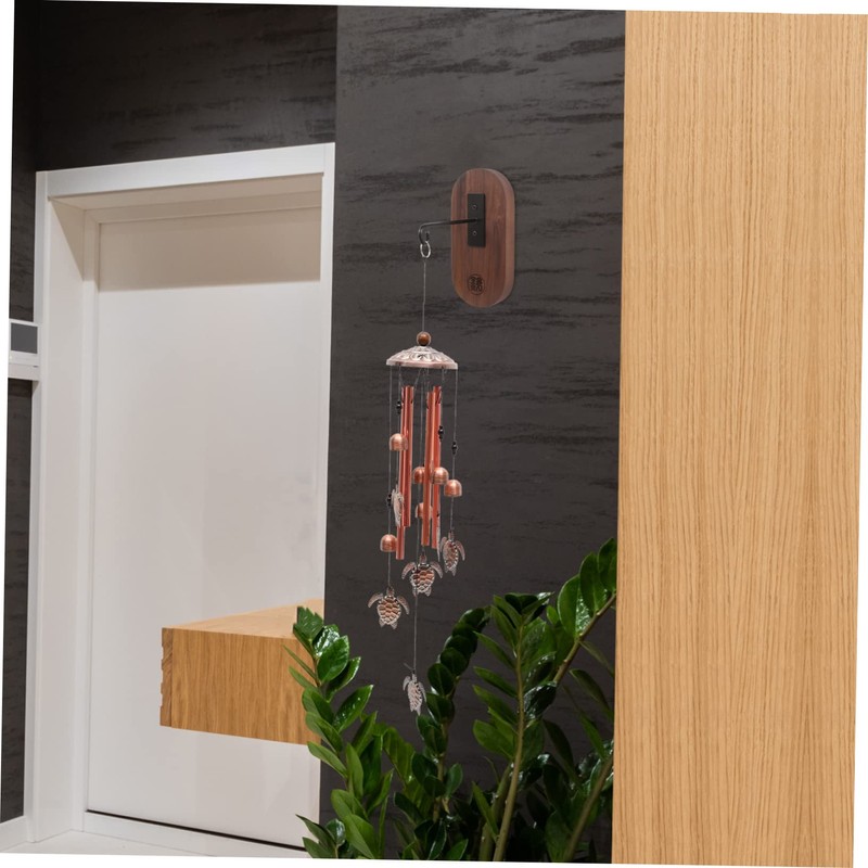 BIUDECO Metal Hook Wooden Wind Chime Bracket Wall Mount Easy